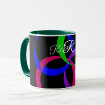 Tasse à café géométrique d'échange multi-couleurs