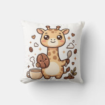 Tasse à café Girafe Bean Kawaii Coussin