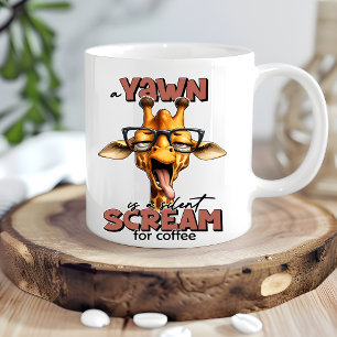 Tasse à café Girafe Drôle pour les Amoureux de Gir