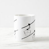 Tasse à café gondole noire et blanche (Centre)