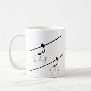 Tasse à café gondole noire et blanche