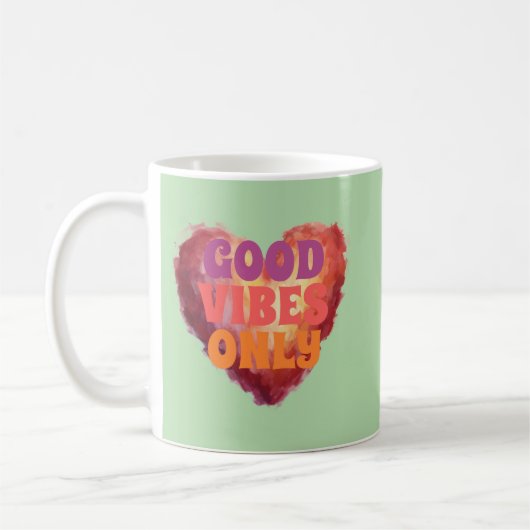 Tasse à café Good Vibes Only à acheter absolument (Gauche)