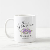 Tasse à café Grand-mère fleurs violettes (Gauche)