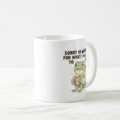 Tasse à café Grenouille Désolée d'Avance (Devant droit)
