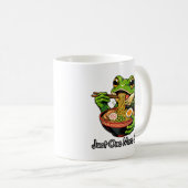 Tasse à café Grenouille Mignonne Mangeant des Noui (Devant droit)