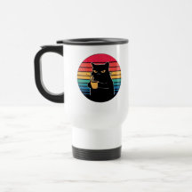 Tasse à café Grumpy Cat – Matin rétro vintage drôl