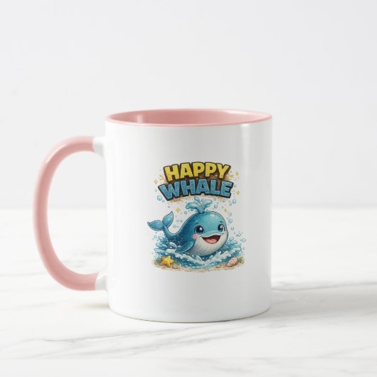 Tasse à café Happy Whale Cute Ocean (Gauche)