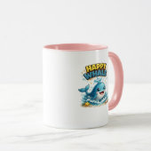 Tasse à café Happy Whale Cute Ocean (Devant droit)