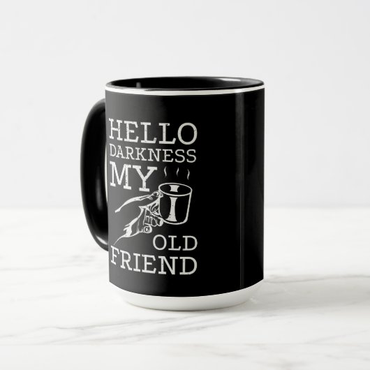 Tasse à café Hello Darkness My Old Friend (Devant gauche)