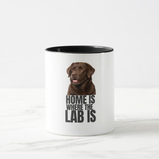 Tasse à café Home is Where the Lab is (Centre)