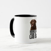 Tasse à café Home is Where the Lab is (Devant gauche)