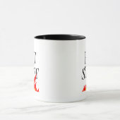 Tasse à café Hot Stuff avec flammes de feu rouges (Centre)