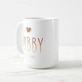 Tasse à café Hubby Est Cadeau de mariage L'amour e (Devant gauche)