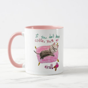 Tasse à café Humour Chat Endormi – Mignon Mug Chat
