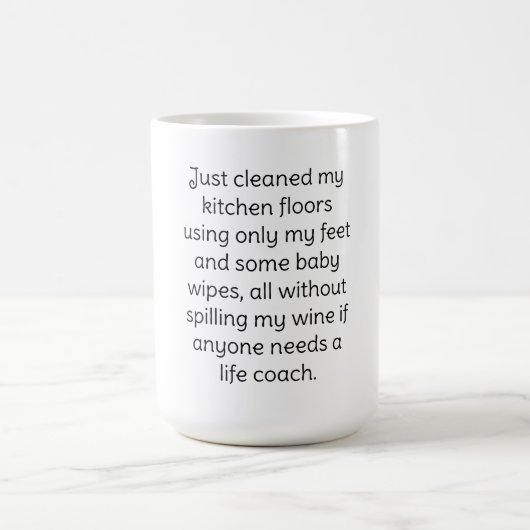 Tasse à café Humour du vin (Centre)
