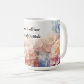 Tasse à café Hydrangeas Cœur de Gratitude (Devant droit)