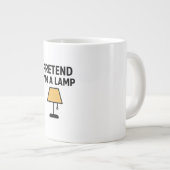 Tasse à café illustrée « Faites comme si j'étais u (Devant droit)