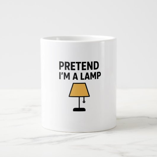 Tasse à café illustrée « Faites comme si j'étais u (Devant)