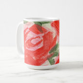 Tasse à café imprimée rose (Devant gauche)
