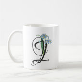 Tasse à café initiale I, Iris vintage (Gauche)