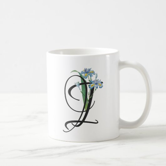 Tasse à café initiale I, Iris vintage (Droite)