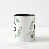 Tasse à café initiale lettre G florale (Centre)
