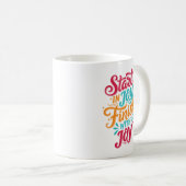 Tasse à café Inspirante Colorée (Devant droit)
