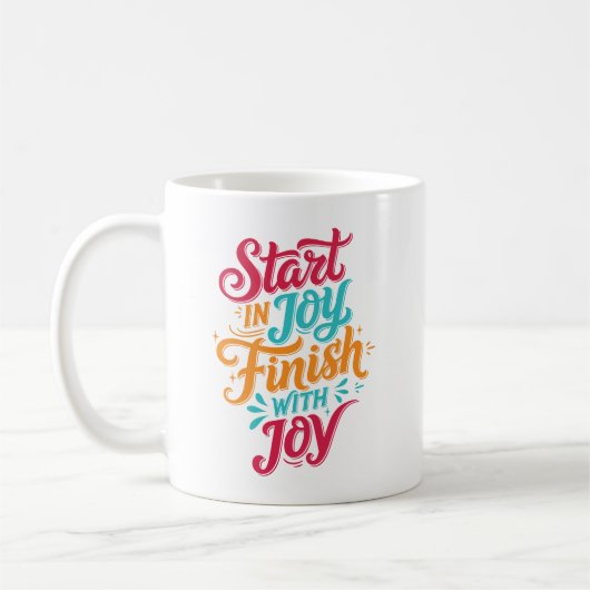 Tasse à café Inspirante Colorée (Gauche)