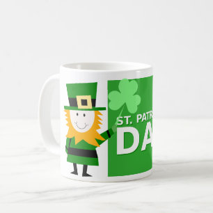 Tasse à café irlandaise avec motif de lutin