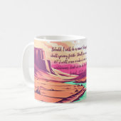 Tasse à café Isaïe 43:19 Rivière Désert (Devant gauche)