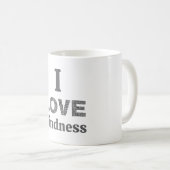 Tasse à café J'aime la gentillesse (Devant droit)