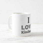 Tasse à café J'aime la gentillesse (Devant gauche)