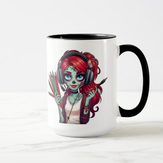 Tasse à café | J'aime mon Akashic | Zombie Elodie (Droite)