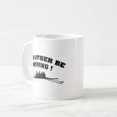 Tasse à café J'aimerais mieux ramer (Devant gauche)