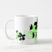 Tasse à café Jardin de fleurs vertes (Gauche)