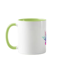 Tasse à café Jardin Floral Vif Accents Verts