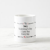 Tasse à café « Je t'aime tous les jours » (Centre)