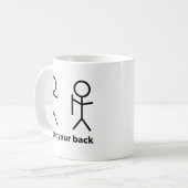 Tasse à café 'Je te couvre !' (Devant gauche)