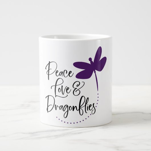 Tasse à café jolie libellule  (Devant)