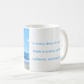 Tasse à café Jour de la Terre Plage côtière (Devant droit)