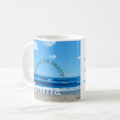 Tasse à café Jour de la Terre Plage côtière (Devant gauche)