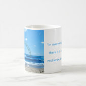 Tasse à café Jour de la Terre Plage côtière (Centre)