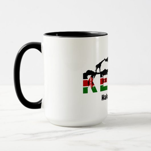 Tasse à café Kenya Hakuna Matata : Décoration afri (Gauche)