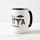 Tasse à café Kenya Hakuna Matata : Décoration afri (Devant droit)