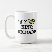 Tasse à café King avec nom personnalisé (Gauche)