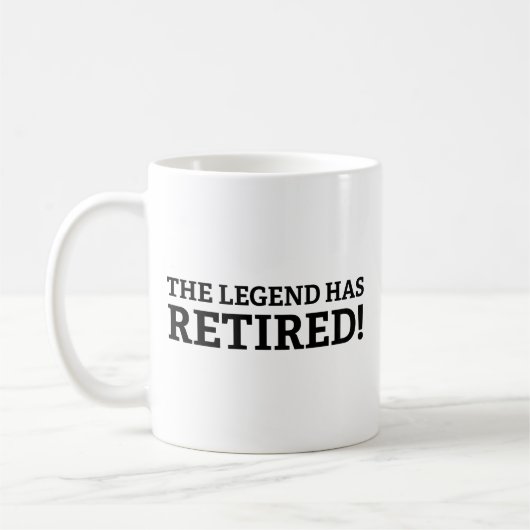 Tasse à café La légende est retirée (Gauche)