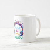 Tasse à café « La musique est ma santé mentale » (Devant droit)