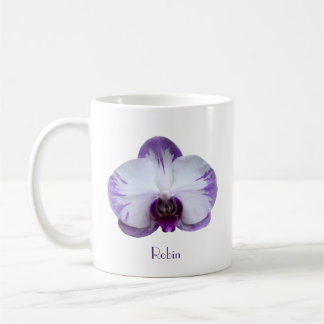 Tasse à café Lavande et Orchidée Blanche