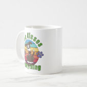Tasse à café Les baisers de chien réparent tout (Devant gauche)