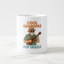 Tasse à café 'Les grands-pères cool jouent du ukul